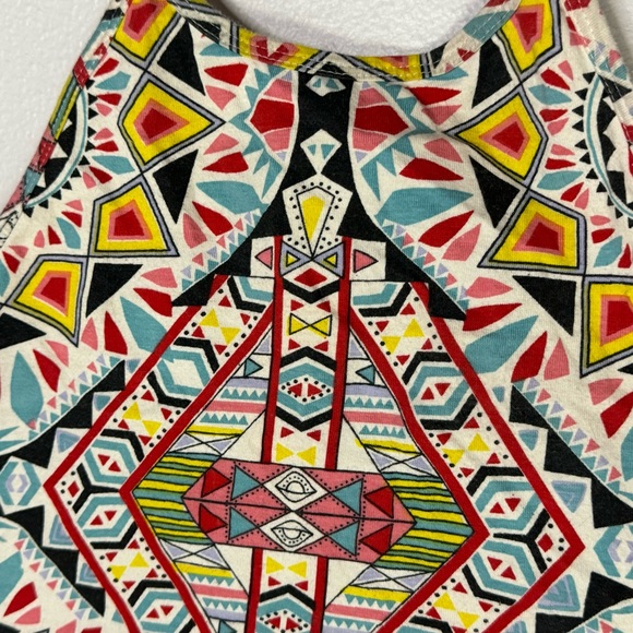 Billabong Cropped Halter Top Patterned Colorful Summer Festival - Picture 2 of 5